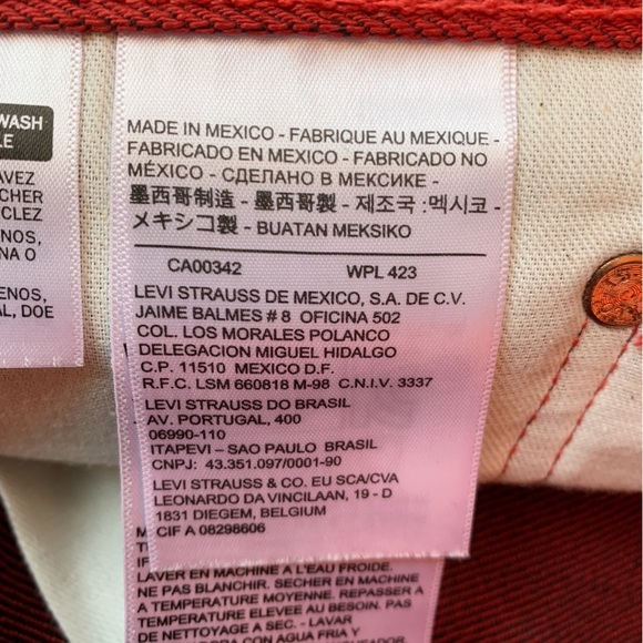 NWOT All cotton Levi’s 501 XX jeans. Unique color. 34x34 - Picture 8 of 11